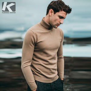 Korean Turtleneck Sweater Korean Style Sweater Male KUEGOU 2019